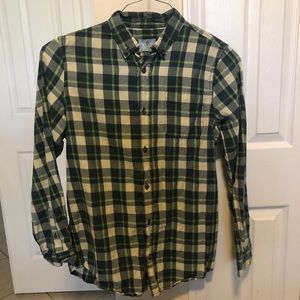 Class Club men’s green plaid shirt